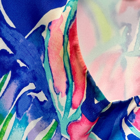 Lilly Pulitzer JACKIE 100% Silk Shift Dress CASA DEL SOL | Small - Picture 11 of 11